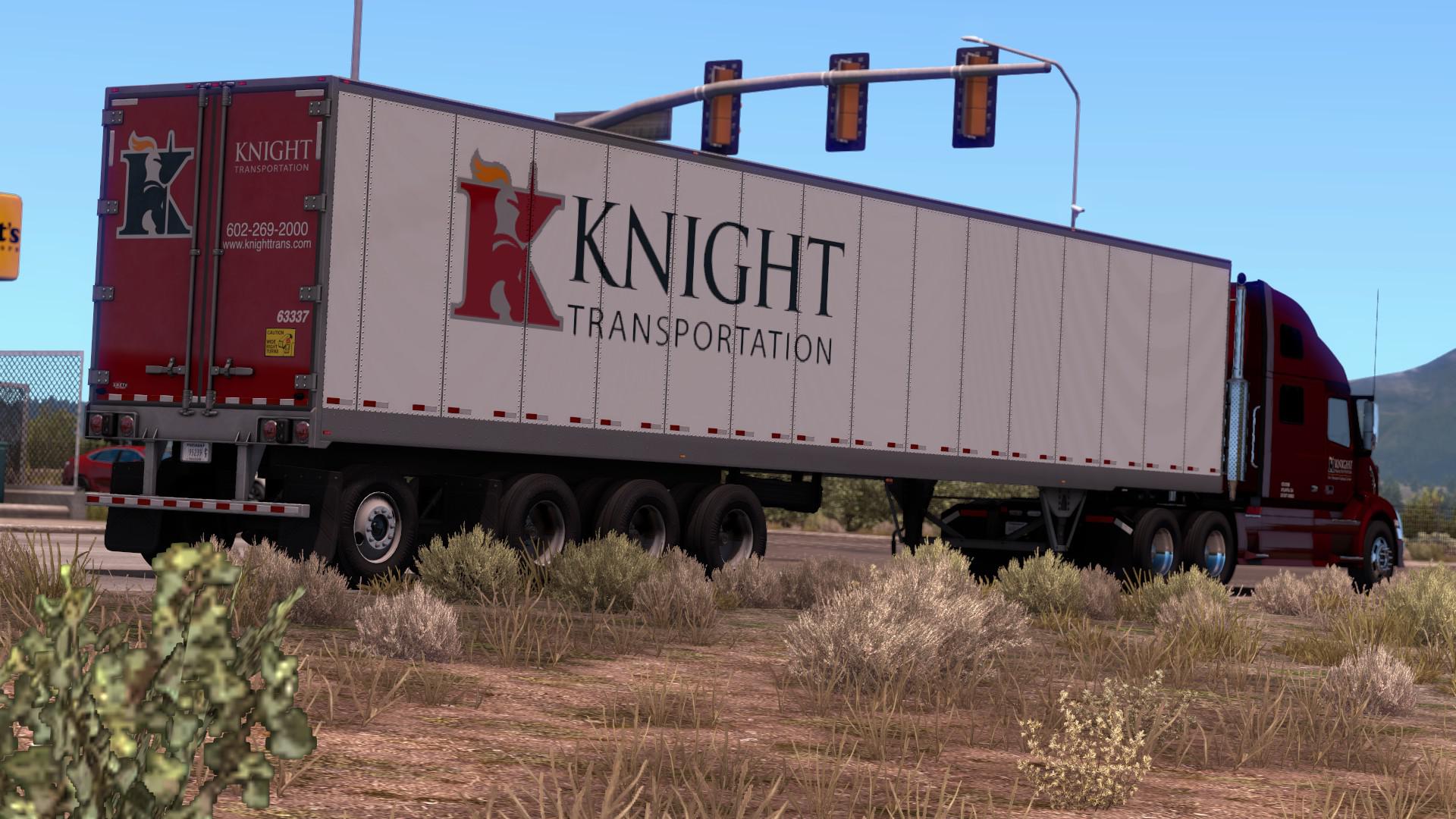 Ats Knight Trans Volvo Vnl Metallic Trailer Skin X