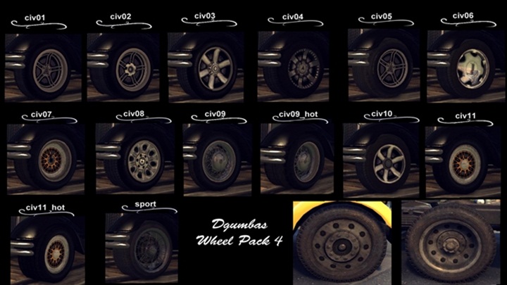 Mafia 2 – Fancy Wheel Tuning Pack