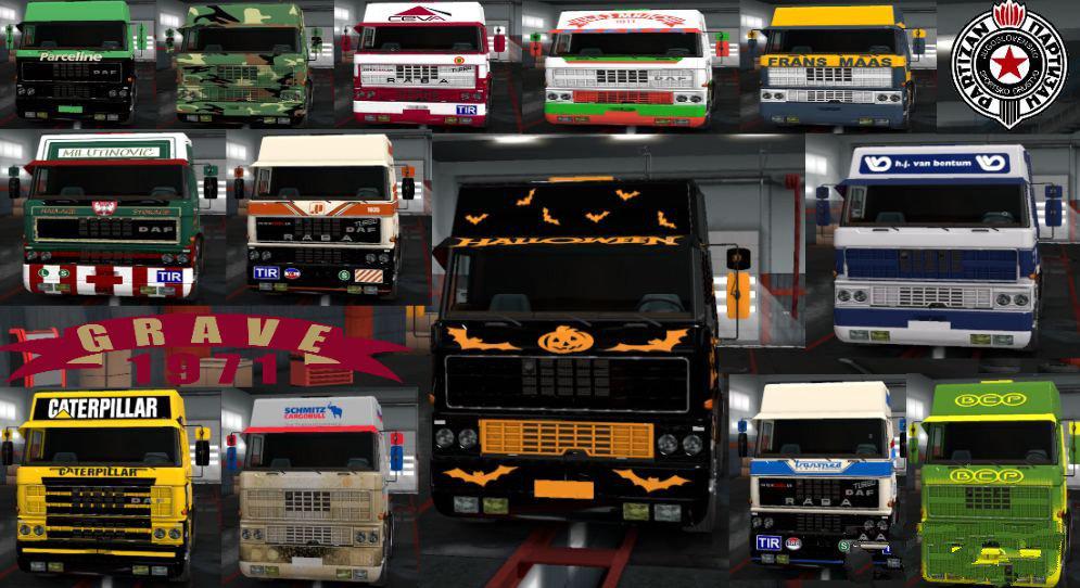 ETS2 - Daf F241 50 Skins V1.3 (1.37.x)
