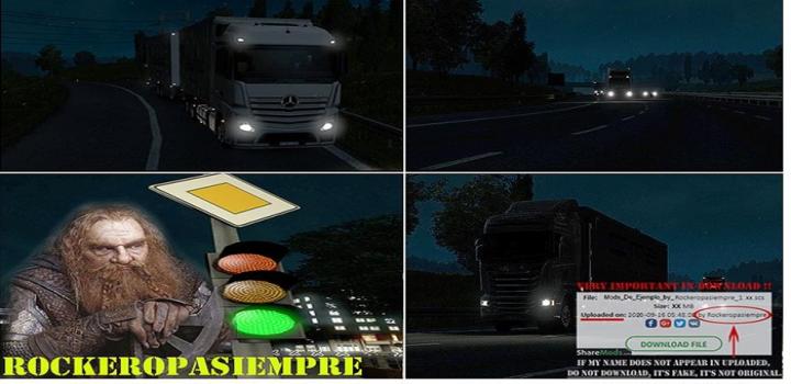 ETS2 - AI Realistic Lights V2.6 (1.35.x)