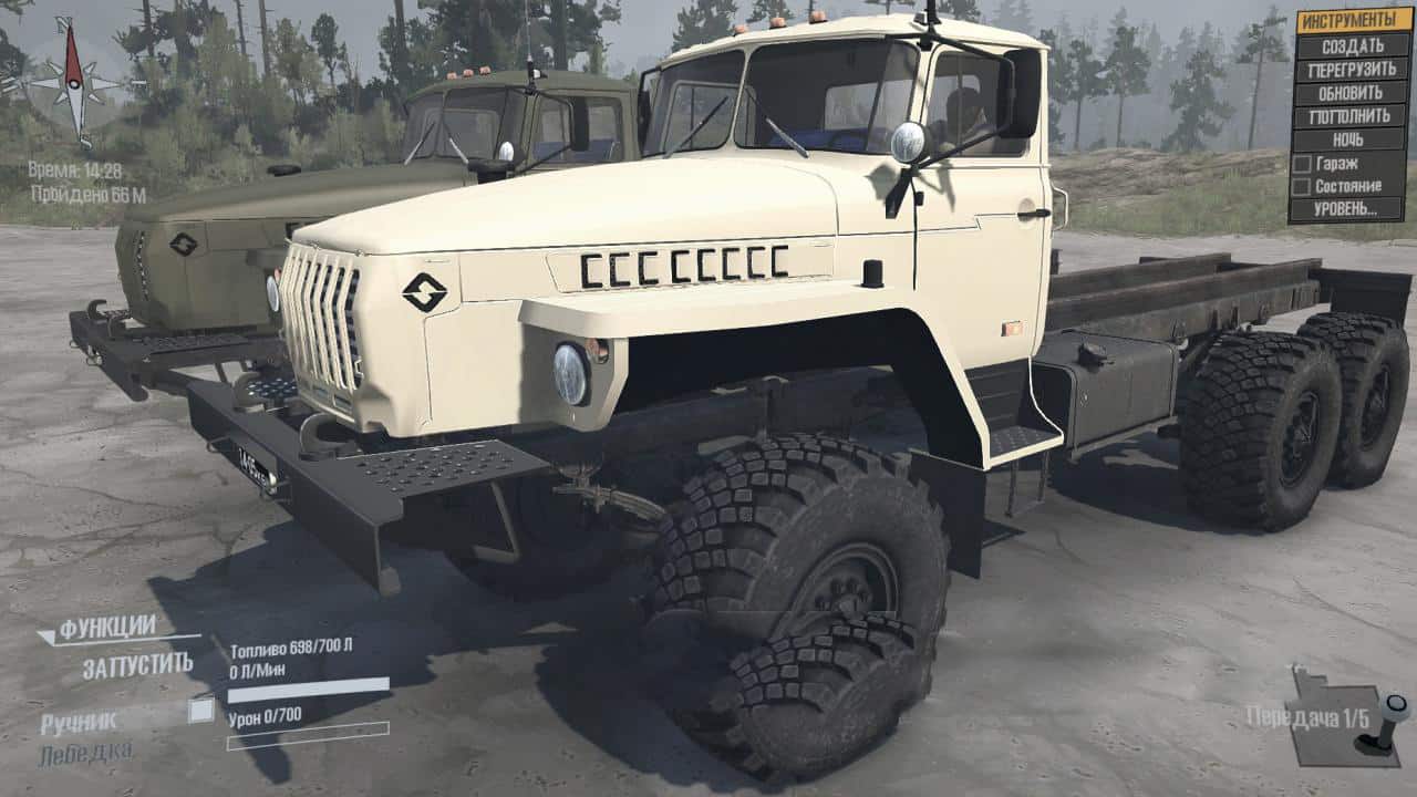 Spintires:Mudrunner - Ural-4320 Truck V10.09.20