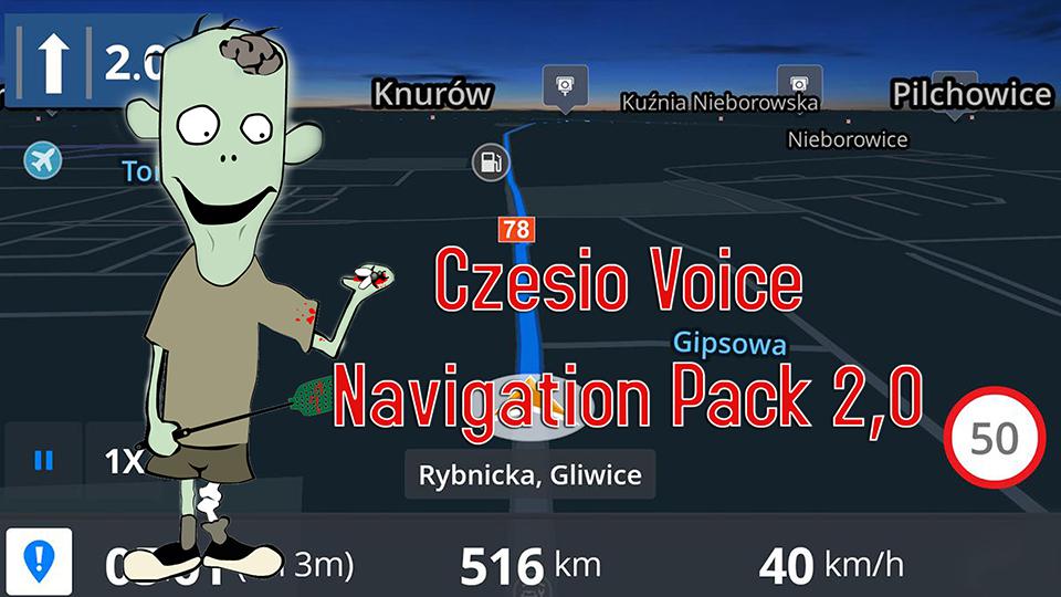 ETS2 - Czesio Voice Navigation Pack V2.0 (1.37.x)