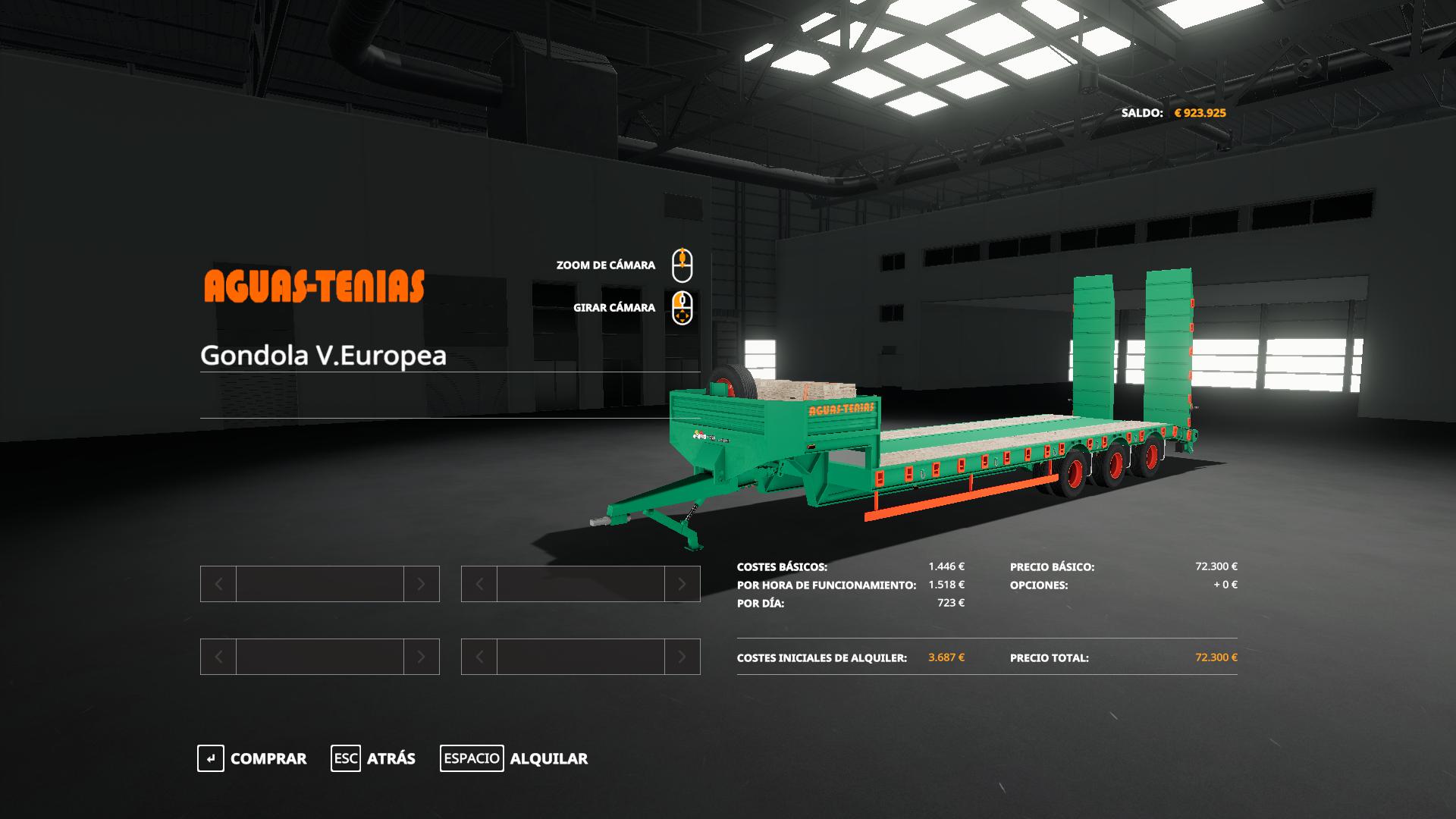 FS19 - Aguas Tenias Gondola Trailer V1.0