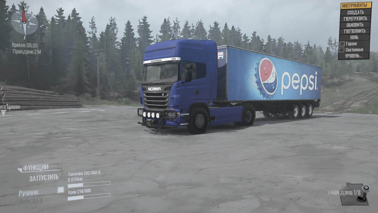 Spintires:Mudrunner - Scania Rcab 2009 4x4 Truck V2.0