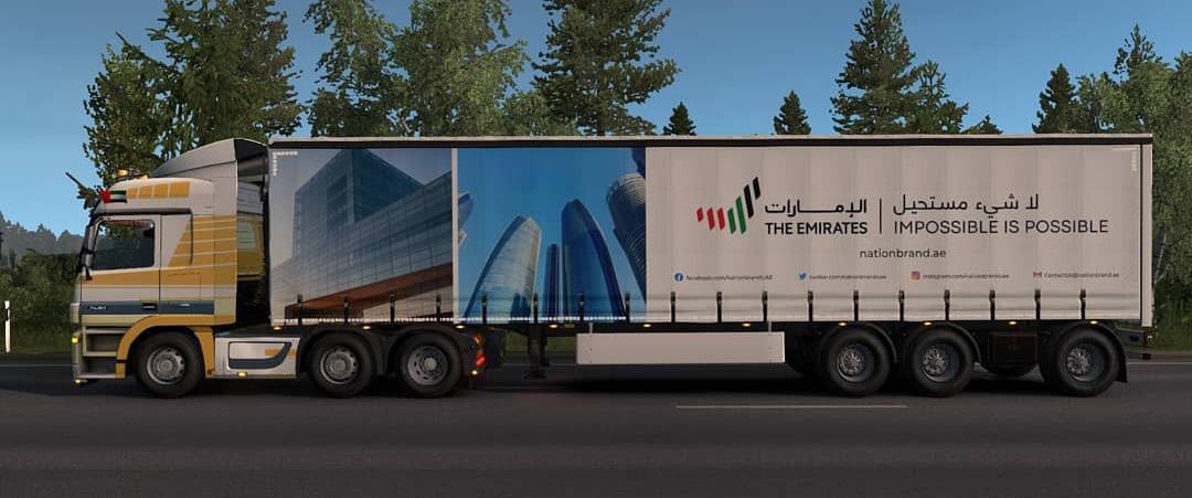 ETS2 - The Emirates Trailer Pack V1.0 (1.38.x)