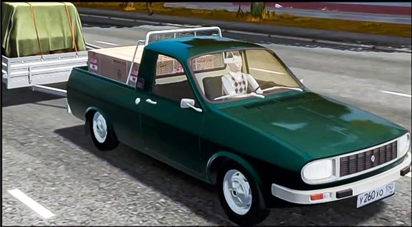 City Car Driving 1.5.9 - Renault 12 Pick-up (Dacia)