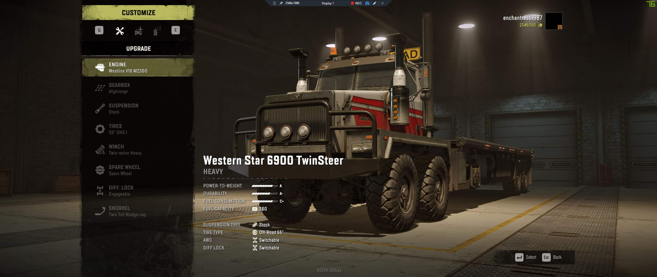 SnowRunner - Western Star 6900 TwinSteer AWD Switchable V1.0.0