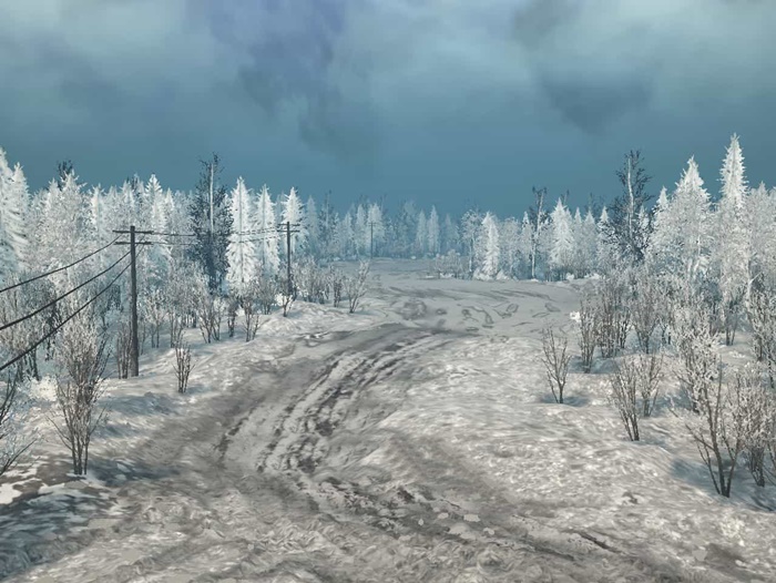 Spintires:Mudrunner - Snow Plains Map