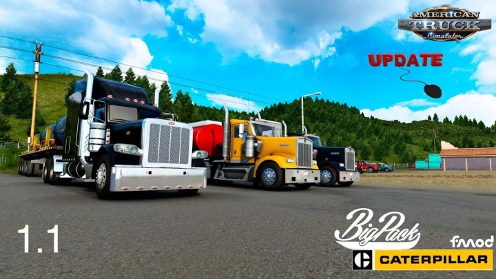 ATS - Big Pack Cat 3406E 7in Pipes V1.1 (1.41.x)