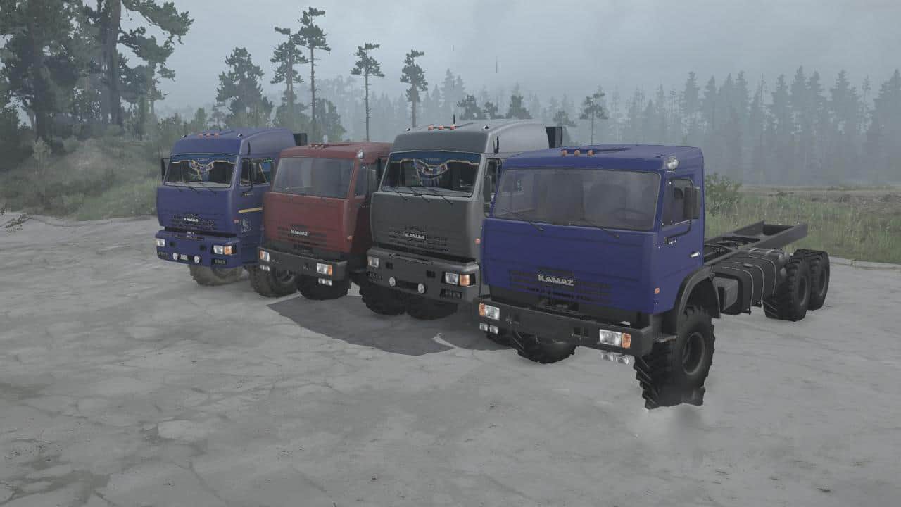 Spintires:Mudrunner - KamAZ-65111/65225 Truck V05.11.18