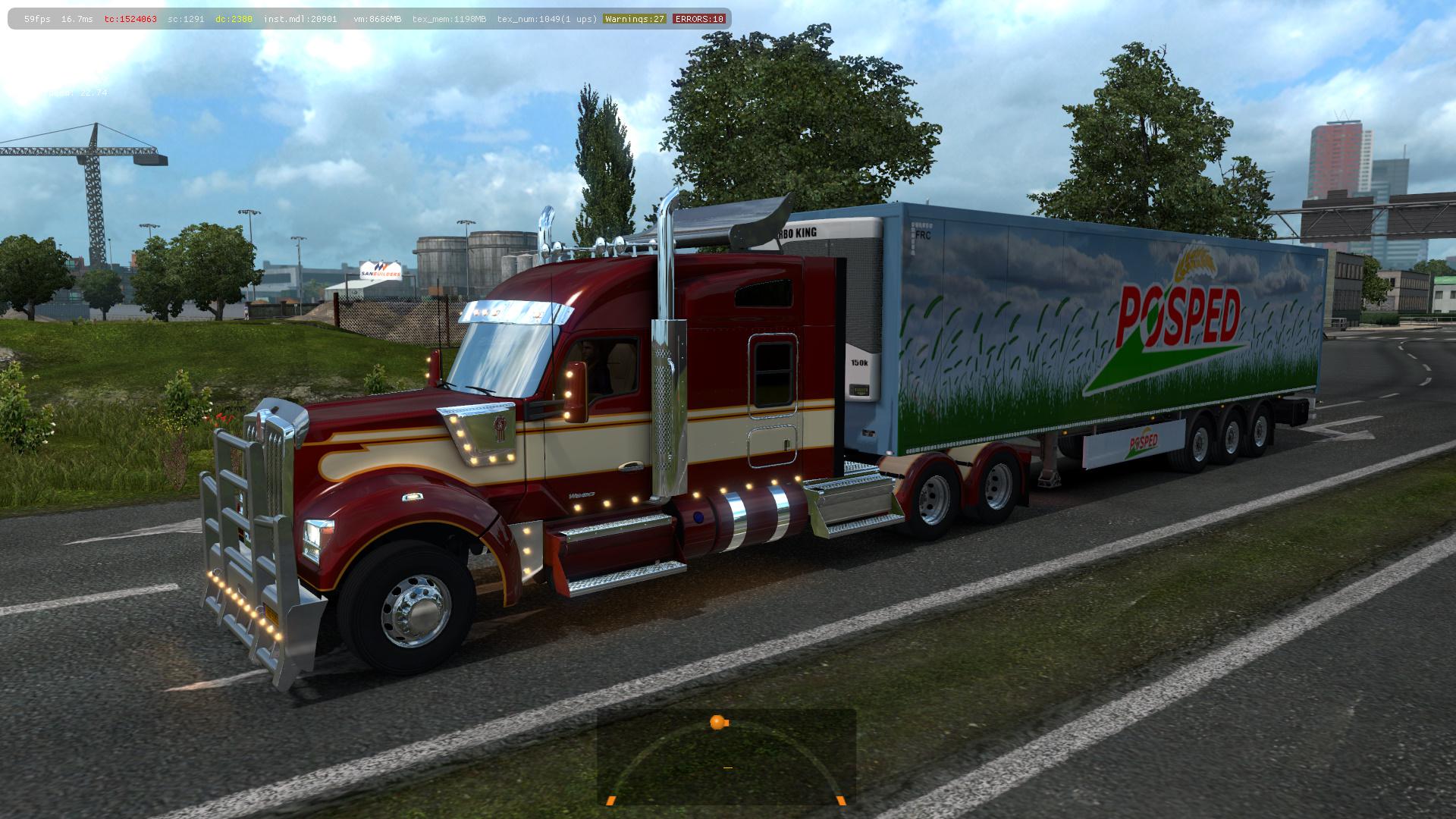 Euro truck simulator моды грузовиков. Грузовик етс 2 Kenworth. Kenworth 990 ets2. Kenworth w990 для ETS 2. Трак симулятор 1.2.3.