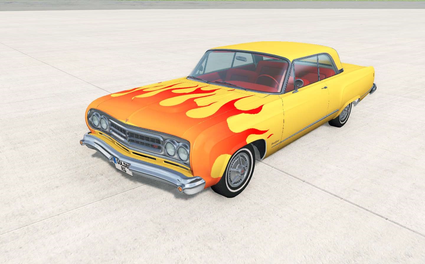 BeamNG - Gavril Bluebuck Colorable Gradiant Flames