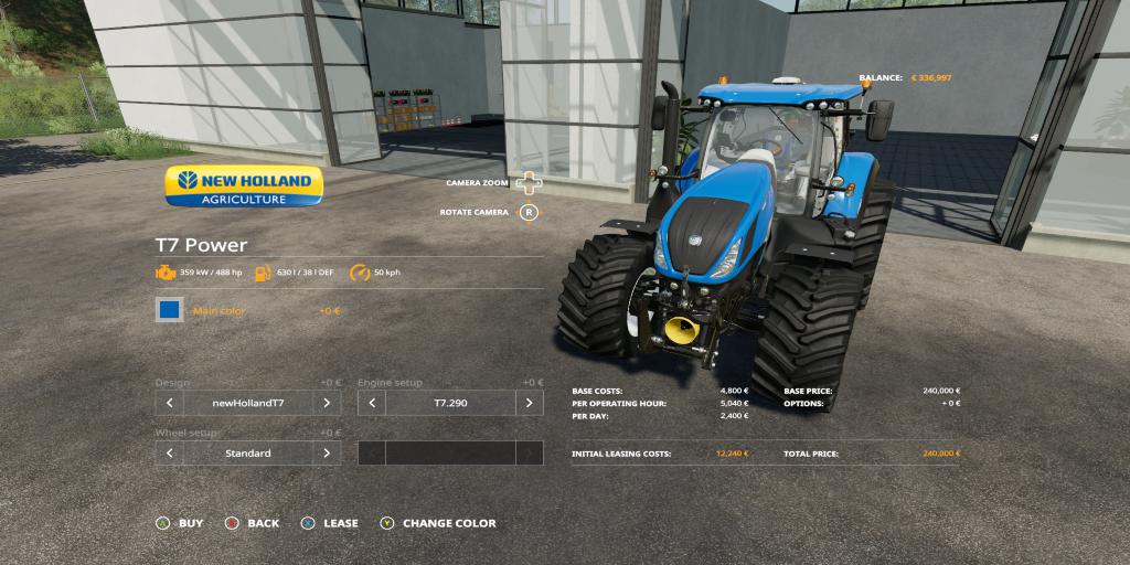 FS19 - New Holland T7 Power Tractor V1.0