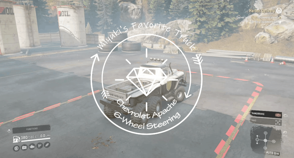 SnowRunner - Miyukis 6-Wheel Steering Apache V1.0