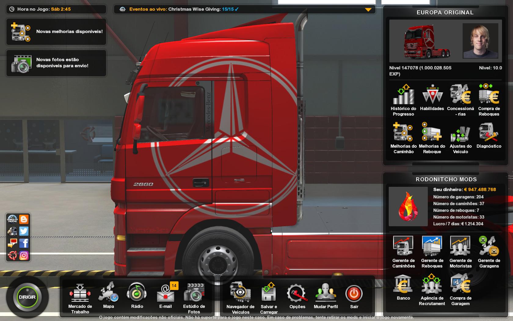 ETS2 Profile Mod (1.39.x) Euro Truck Simulator 2