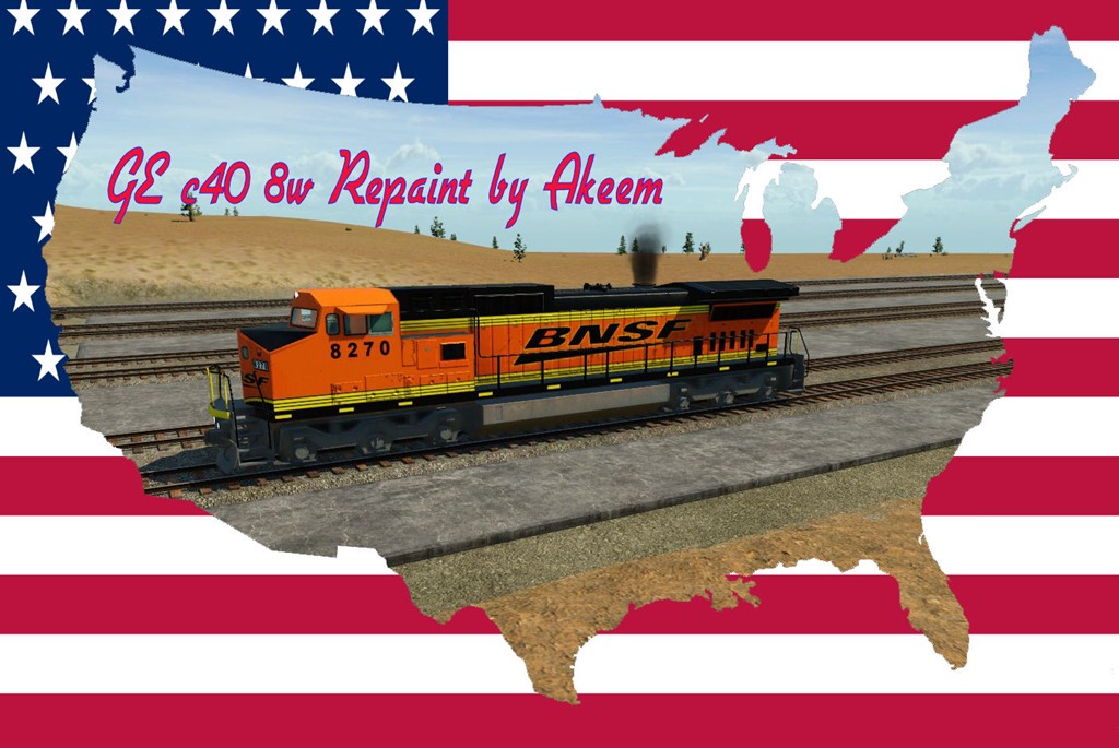 Transport Fever 2 - GE C40 8W - BNSF + Double Traction