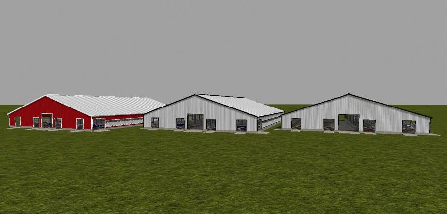 FS19 - 120x110 Free Stall Barn V1.0