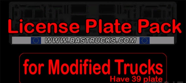 ETS2 - License Plate Pack V6.9