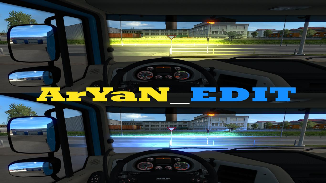 ETS2 - Headlight Tow Color for All Scs Truck V1.0 (1.35.X)