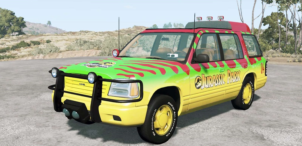 BeamNG - Gavril Roamer Tour Car Jurassic Park V4.1.5