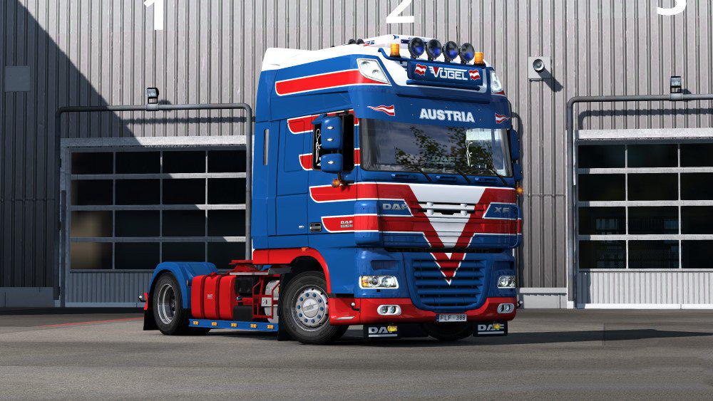ETS2 Daf XF 105 Vogel Transporte Skins (1.36.x) Euro Truck