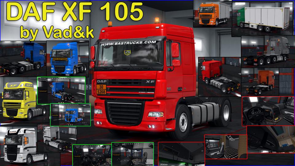 ETS2 - Daf Xf 105 Truck V7.1 (1.38.x)