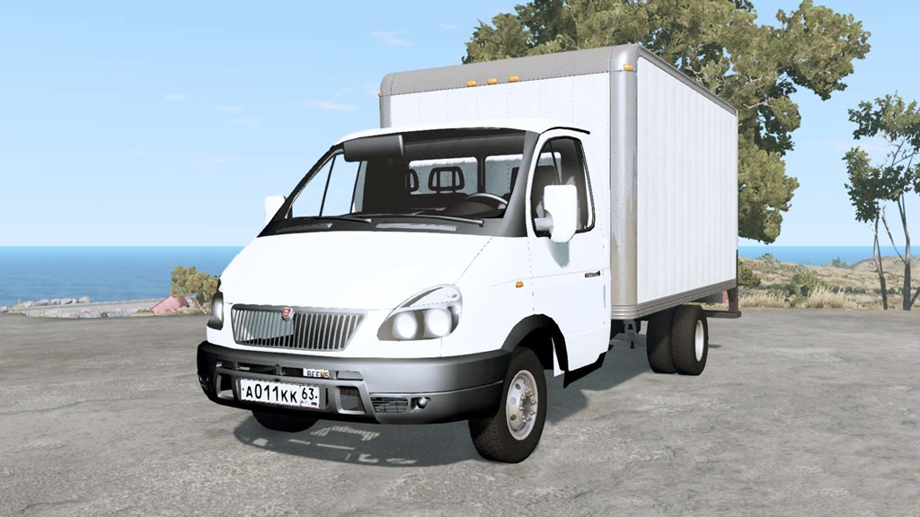 MOD BeamNG – Xe Tải Gaz-330200-0748 Gazelle Truck