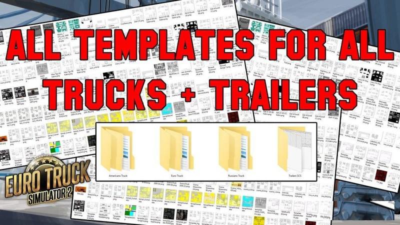 ETS2 - All Template for (Trucks + Trailers) Update (1.38.x)