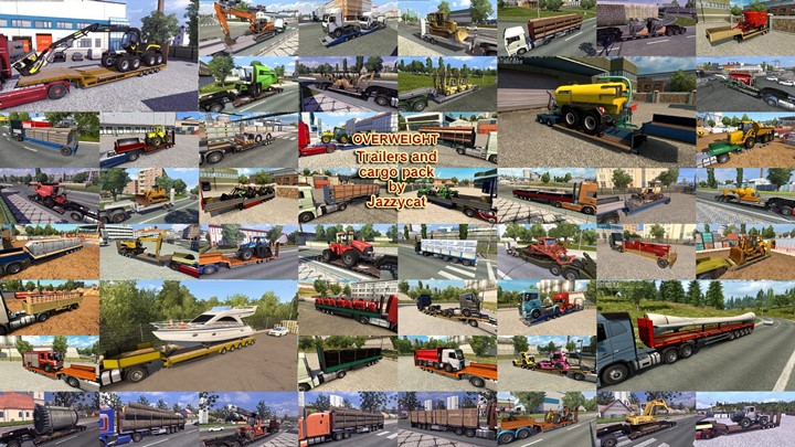 ETS2 - Overweight Trailers and Cargo Pack V9.9.1 (1.41.x)