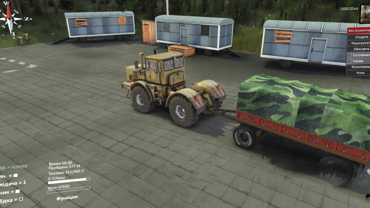 Spintires - Hitch Mod for Default K-700 V1.0