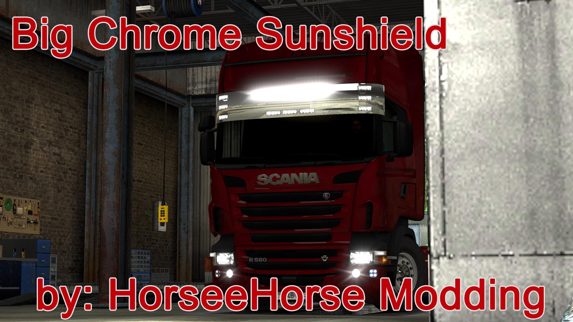 ETS2 - Big Chrome Sunshield V1.0 (1.36.x)