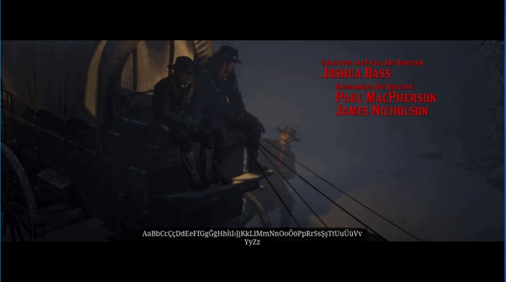 RDR2 - Turkish Font