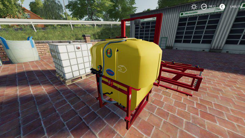 FS19 - Biardzki 600l Yellow V1.0