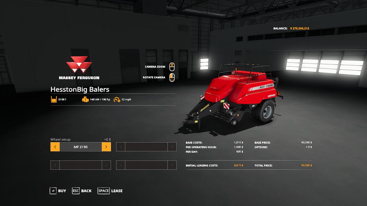 FS19 - Hesston Big Baler V1.0