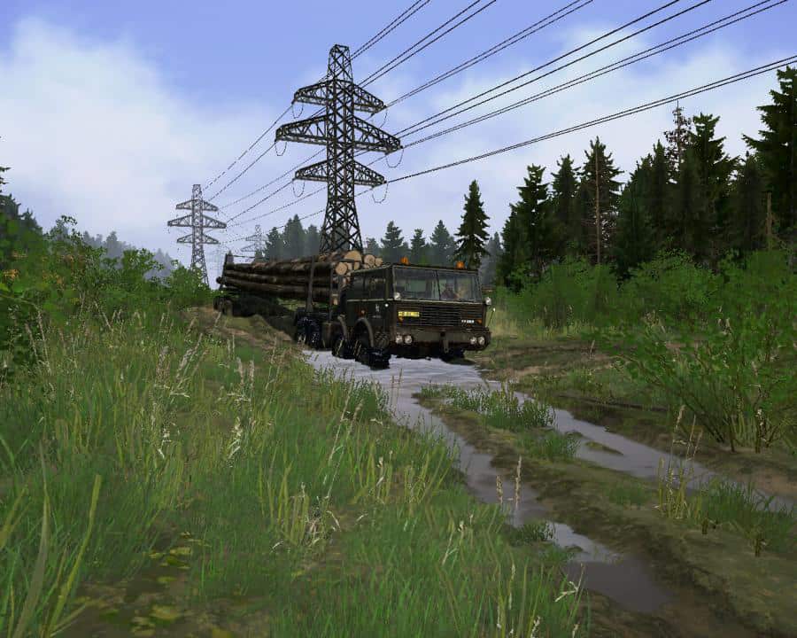 Spintires:Mudrunner - "After The Rain" or "Black Lumberjacks" Map V1.0