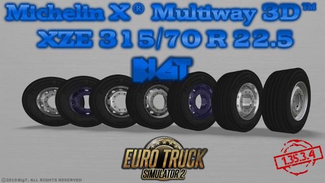 ETS2 - BigT Michelin X Multiway3D V27.09.19 (1.35.x)
