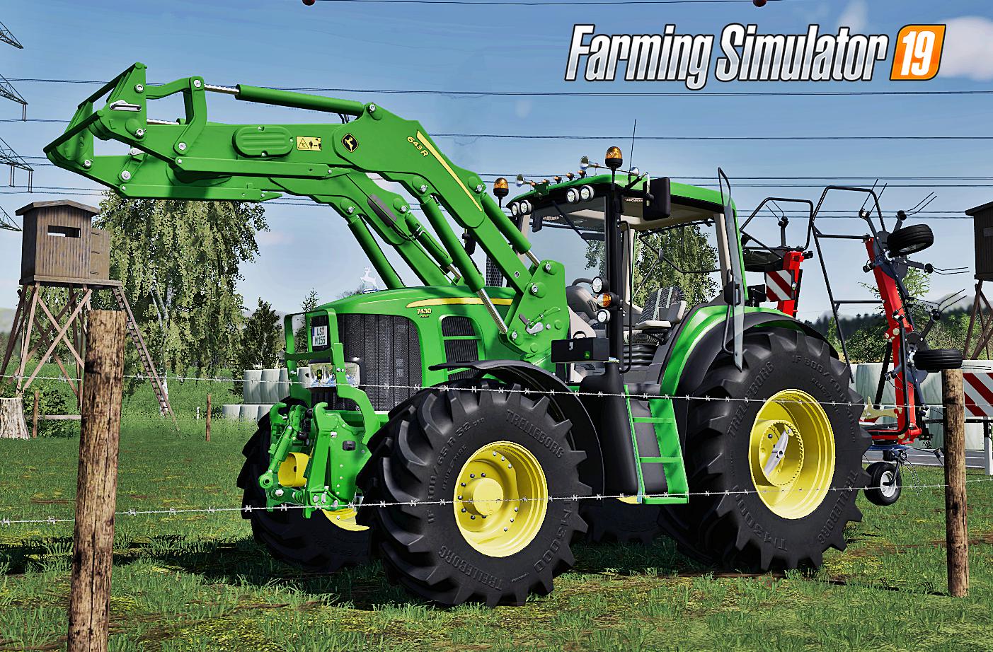 FS19 - John Deere 7430/7530 Premium Tractor V1.0