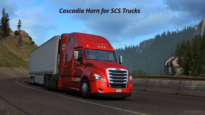 ETS2 - Cascadia Air Horn Sound for All SCS Trucks V1.1 (1.41.x)