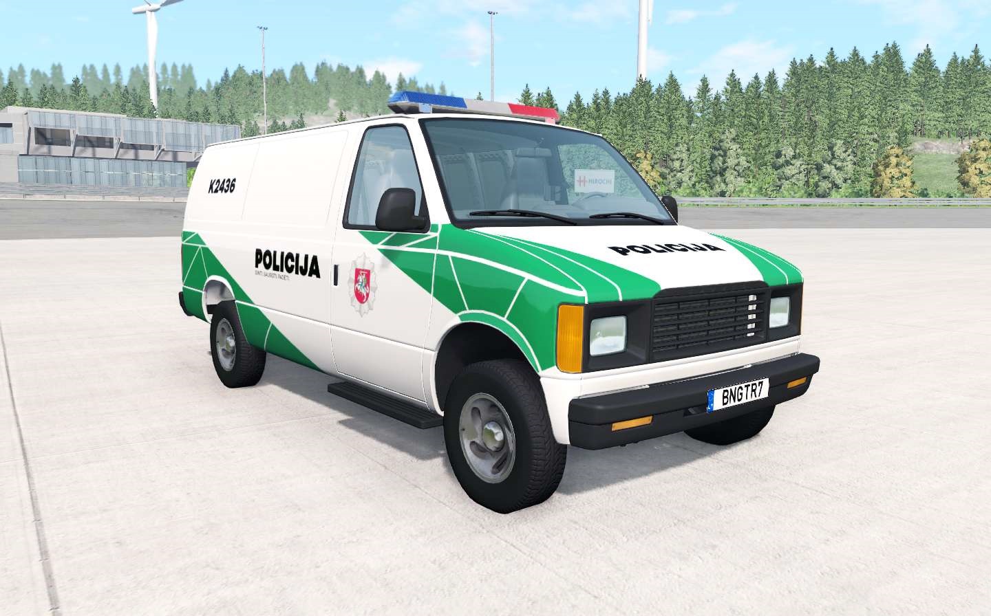 BeamNG - Gavril H-Series Lithuanian Police Car Mod V1.2