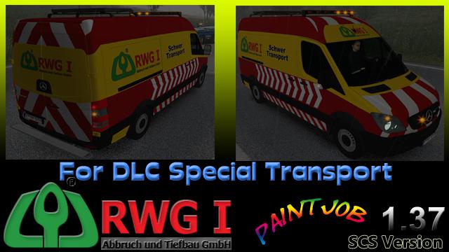 ETS2 - RWG I Sprinter Escort Vehicle V1.0 (1.37.x)