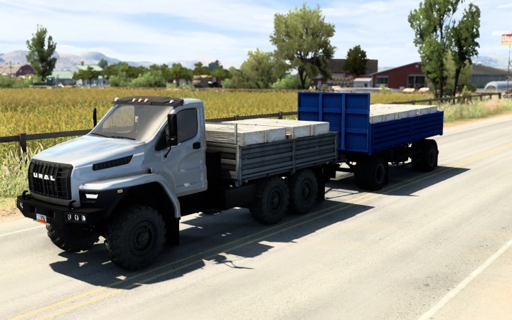 ATS - Ural Next with BDF Trailer and Cargoes V1.6 (1.40.x)