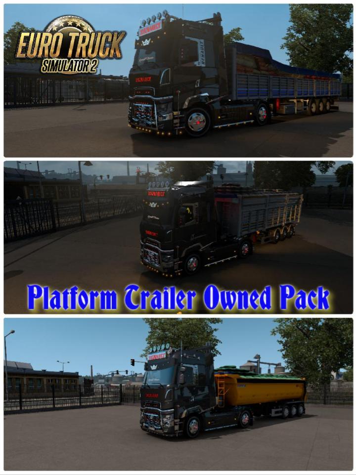 ETS2 - Platform Trailer Owned Pack (1.38.x)