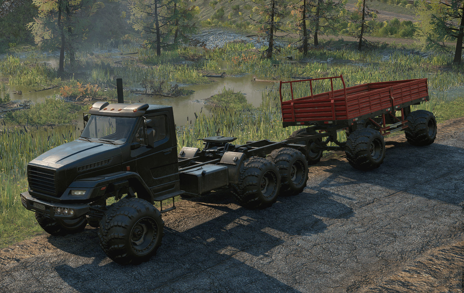 SnowRunner Offroad Sideboard Trailer V1 SnowRunner