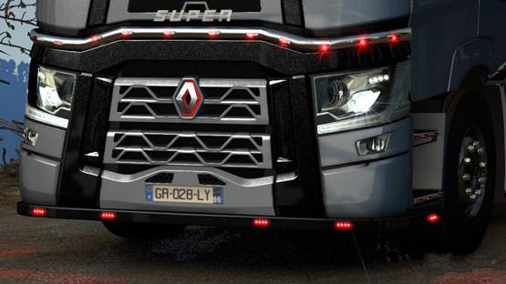 ETS2 - Renault T Blinds Black Paint (1.38 - 1.39)