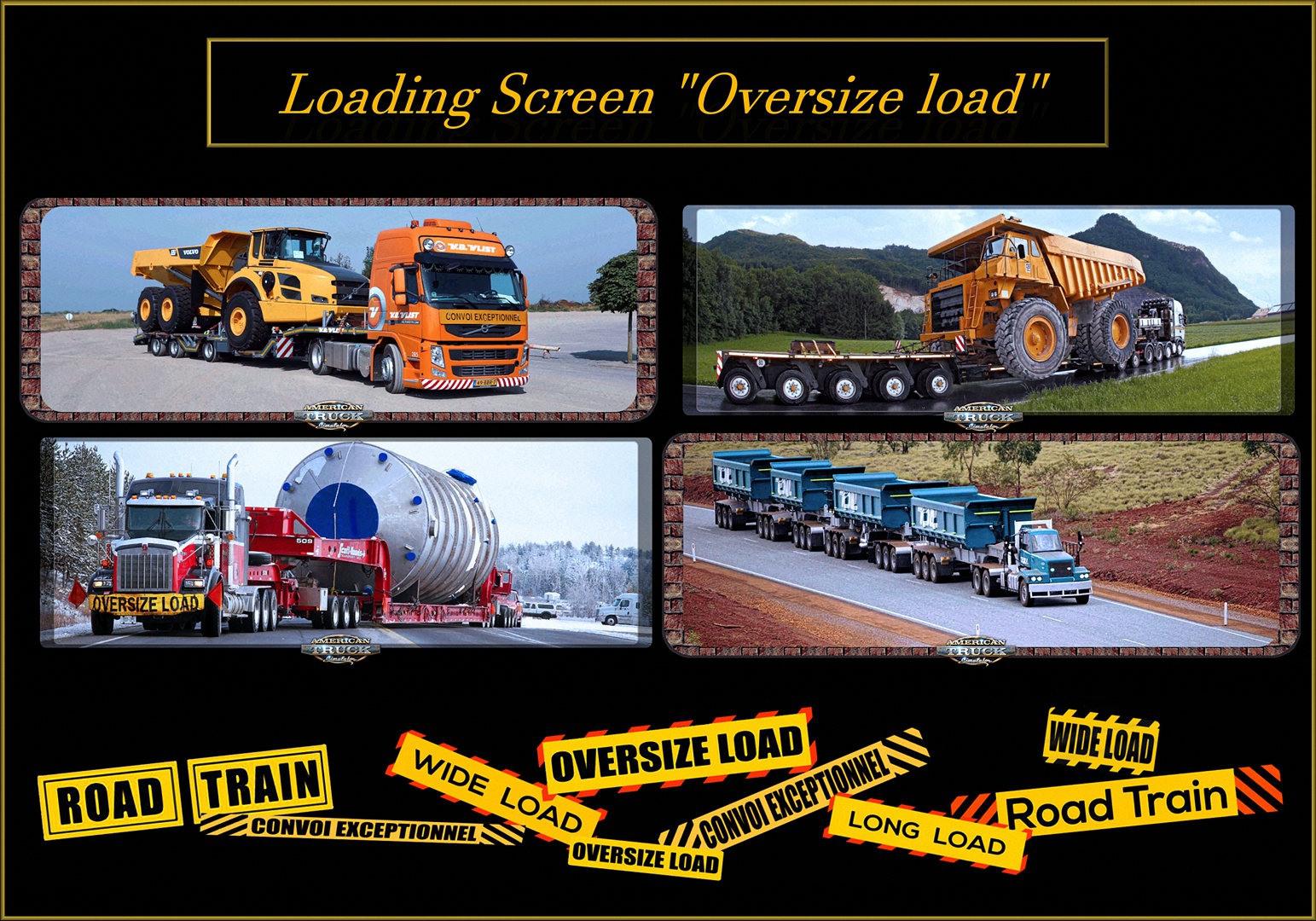 ATS - Loading Screen Oversize Load V1.1 (1.38.x)