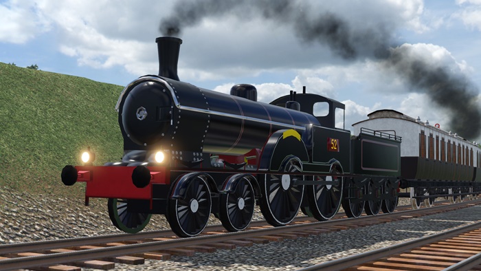 Transport Fever 2 - LNWR Precursor 4-4-0