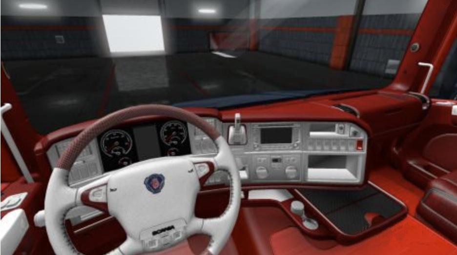ETS2 - Scania T RJL Red Interior (1.35.x)
