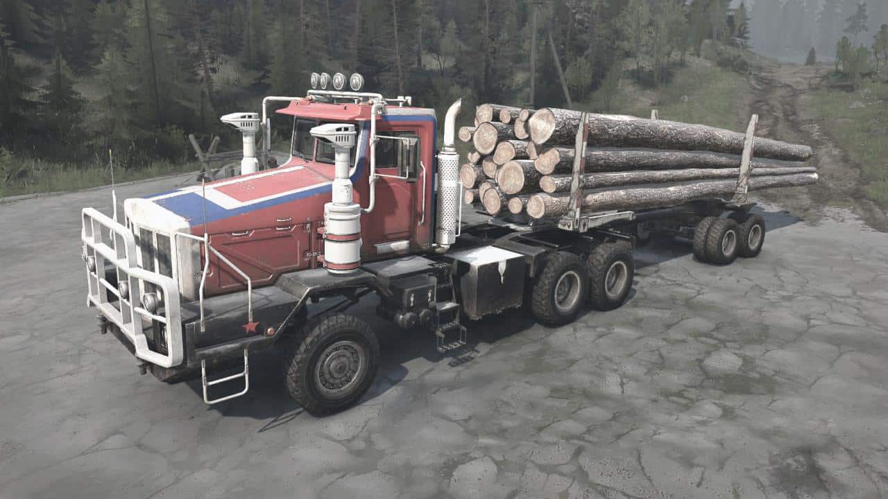 Spintires:Mudrunner - Boar-45318 (Tonar-7502) Truck V1.2