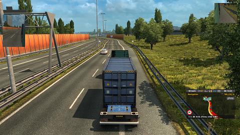 ETS2 - Mirror witjout Frame V1.7 (1.38.x)