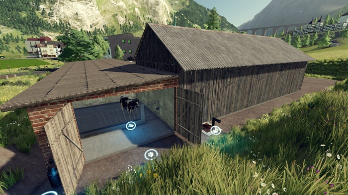 FS22 - Poland Farm Building with Cows V1.0